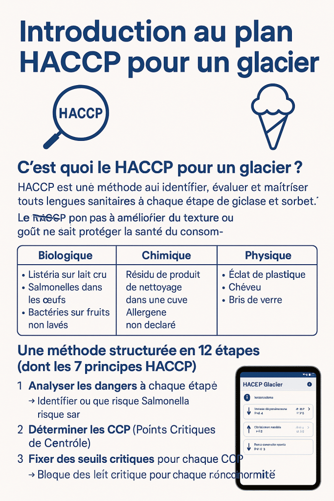 Qu’est-ce qu’un Plan de Maîtrise Sanitaire (PMS) pour un glacier ?